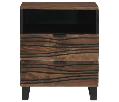 Naktsgaldiņš - 50X33X60 Cm, Izgatavots No Mango Un Inženierijas Koka. Vidaxl