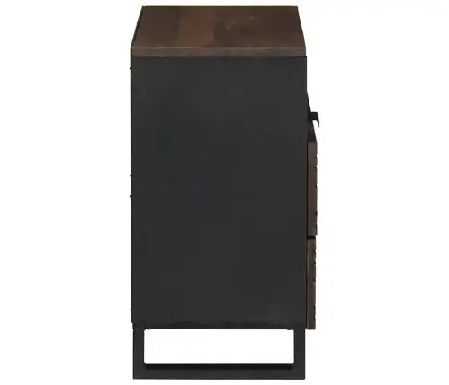 Naktsgaldiņš - 50 X 33 X 60 Cm - Izgatavots No Cietā Un Inženiertipa Koka Vidaxl