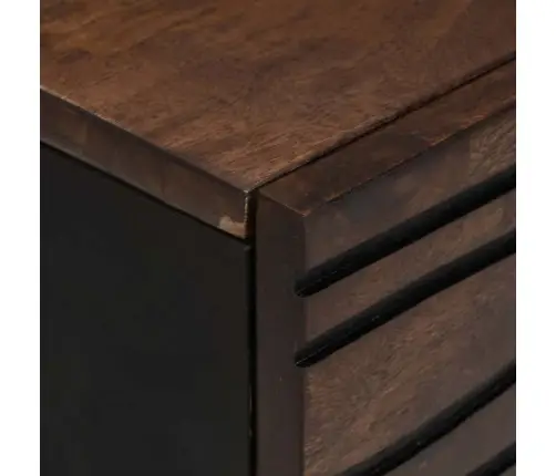 Kohvilaud Pruun Ja Must 100 X 54 X 40 Cm Akaatsiapuit