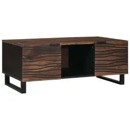 Kafijas Galdiņš Brūns Un Melns 100 X 54 X 40 Cm Vidaxl