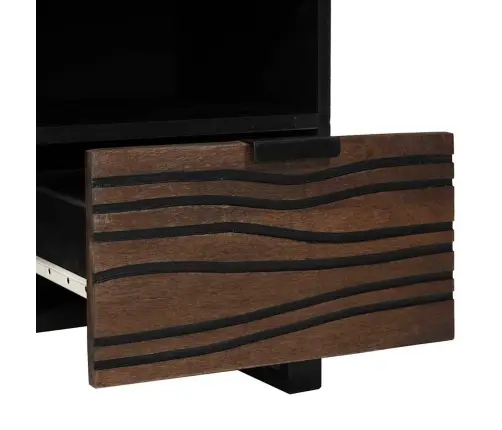 Tv Galds 100X33.5X46 Cm No Masīvkoka Un Inženierijas Koka Vidaxl