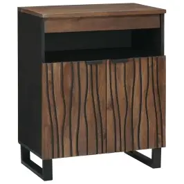 Sideboard Brūna 60 X 33 X 75 Cm Mango Masīvkoks Vidaxl