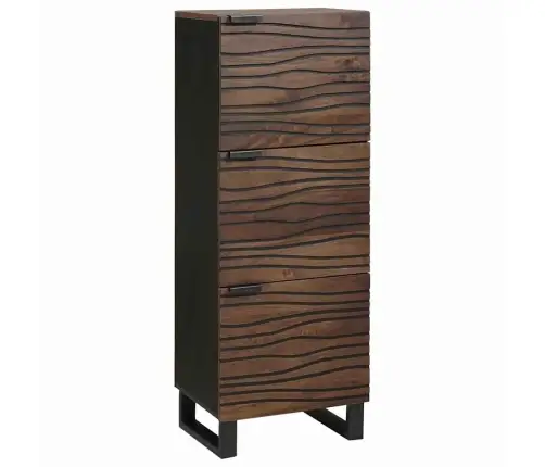 Valrieksta Koka Augstais Skapjis Brūna 40 X 33.5 X 110 Cm Vidaxl