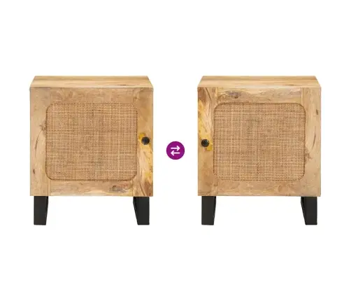 Šalia Lovos Spintelė Natūrali 40 X 33,5 X 46 Cm