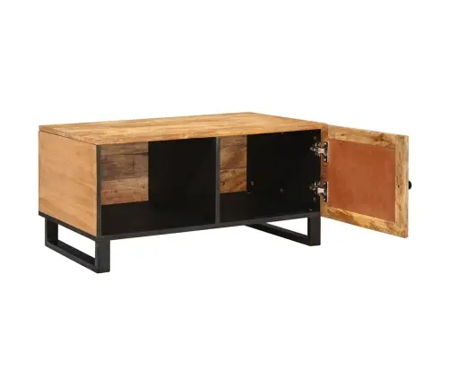 Kafijas Galdiņš Dabiska 80 X 50 X 40 Cm Cieta Mango Koksne Vidaxl