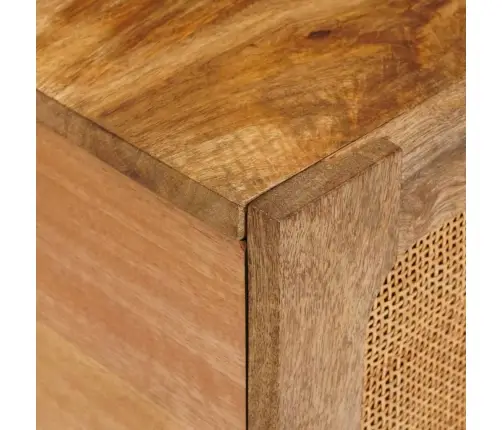 Kafijas Galdiņš Dabiska 80 X 50 X 40 Cm Cieta Mango Koksne Vidaxl