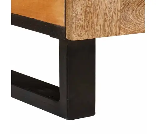 Kafijas Galdiņš Dabiska 80 X 50 X 40 Cm Cieta Mango Koksne Vidaxl