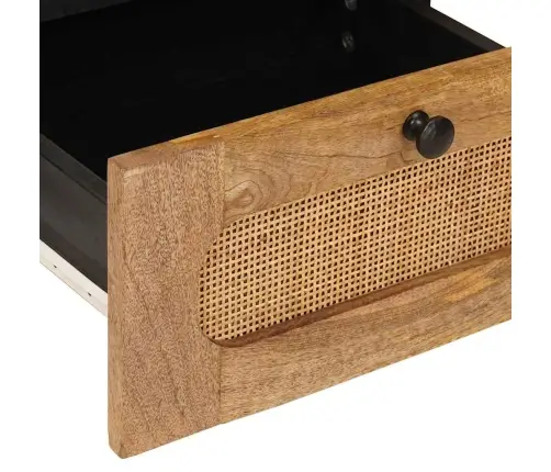 Šalia Lovos Spintelė Su Stalčių Natūrali 40 X 33 X 46 Cm