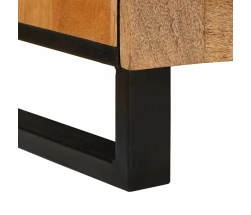 Nakts Skapītis 2 Pcs Dabiska 40 X 33 X 46 Cm Cieta Mango Koksne Vidaxl