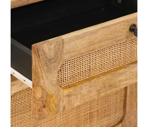 Nakts Skapītis Dabiska 50 X 33 X 60 Cm Cieta Mango Koksne Vidaxl