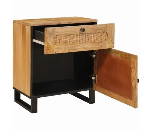 Nakts Skapītis Dabiska 50 X 33 X 60 Cm Cieta Mango Koksne Vidaxl