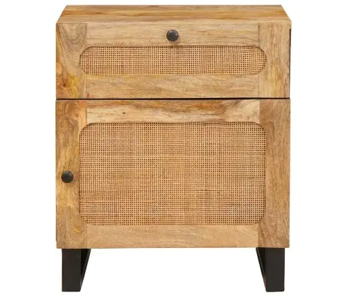 Nakts Skapītis Dabiska 50 X 33 X 60 Cm Cieta Mango Koksne Vidaxl