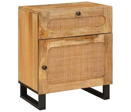 Nakts Skapītis Dabiska 50 X 33 X 60 Cm Cieta Mango Koksne Vidaxl