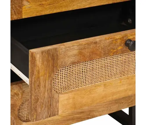 Šalia Lovos Spintelė Su Stalčių Natūrali 50 X 33 X 60 Cm