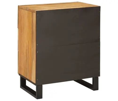 Šalia Lovos Spintelė Su Stalčių Natūrali 50 X 33 X 60 Cm