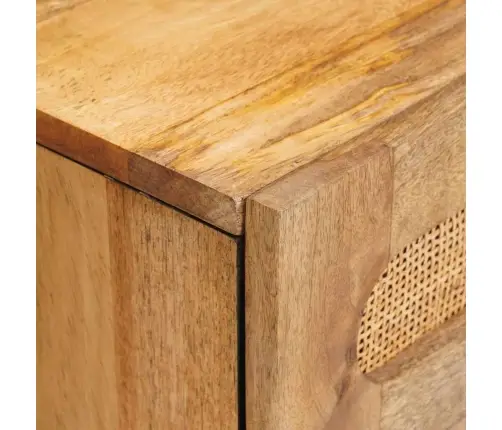 Šalia Lovos Spintelė Su Stalčių Natūrali 50 X 33 X 60 Cm