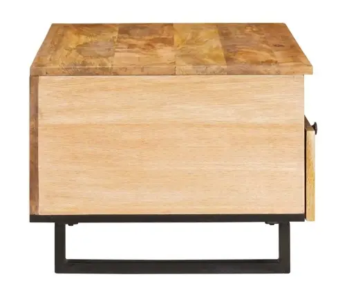 Kafijas Galdiņš Dabiska 80 X 54 X 40 Cm Cieta Mango Koksne Vidaxl