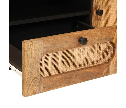Televizora Skapīša Brūna 105 X 33,5 X 46 Cm Cieta Mango Koksne Vidaxl