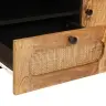 Televizora Skapīša Brūna 105 X 33,5 X 46 Cm Cieta Mango Koksne Vidaxl