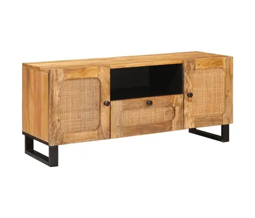 Televizora Skapīša Brūna 105 X 33,5 X 46 Cm Cieta Mango Koksne Vidaxl