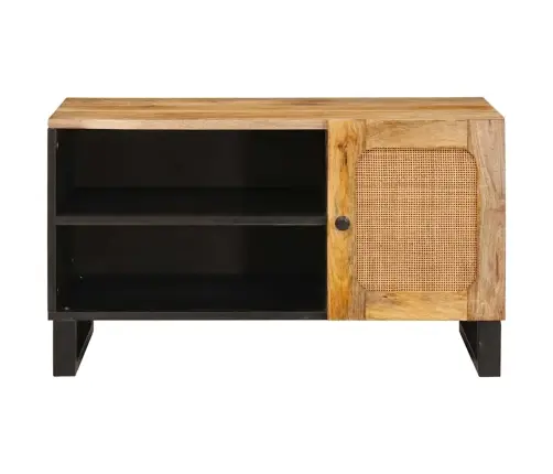 Televizora Skapīša Brūna 80 X 31,5 X 46 Cm Cieta Mango Koksne Vidaxl