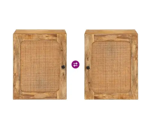 Vannitoa Rippkapp Uksega Pruun 38 X 33 X 48 Cm Tugev Mango Puu