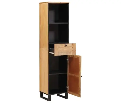 Vannitoa Kapp Riiuliga Pruun 38 X 33 X 160 Cm Tugev Mango Puu