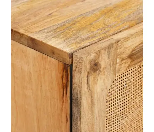 Augstais Skapītis Brūna 60 X 33,5 X 100 Cm Cieta Mango Koksne Vidaxl