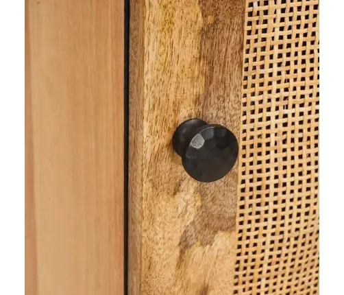 Augstais Skapītis Brūna 60 X 33,5 X 100 Cm Cieta Mango Koksne Vidaxl