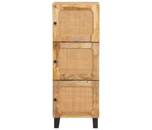 Augstais Skapītis Brūna 60 X 33,5 X 100 Cm Cieta Mango Koksne Vidaxl