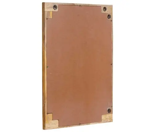 Vannas Istabas Spogulis Brūna 50 X 70 X 3 Cm Cieta Mango Koksne Vidaxl