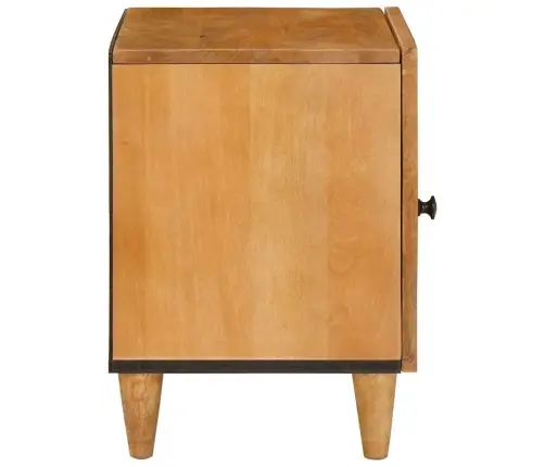 Naktsgaldiņš 2 Pcs Gaiši Brūna 40 X 33 X 46 Cm Mango Masīvkoks Vidaxl