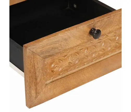 Naktsgaldiņš Gaiši Brūna 40 X 33 X 46 Cm Mango Masīvkoks Vidaxl