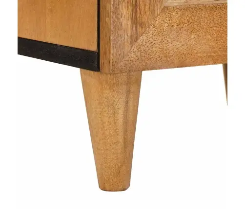 Naktsgaldiņš 2 Pcs Gaiši Brūna 40 X 33 X 46 Cm Mango Masīvkoks Vidaxl