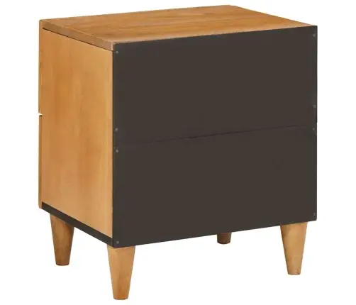 Naktsgaldiņš 2 Pcs Gaiši Brūna 40 X 33 X 46 Cm Mango Masīvkoks Vidaxl