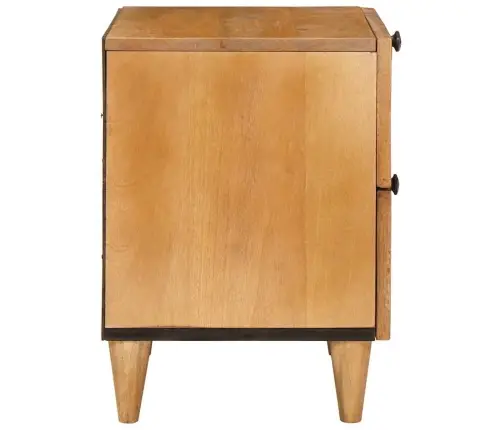 Naktsgaldiņš 2 Pcs Gaiši Brūna 40 X 33 X 46 Cm Mango Masīvkoks Vidaxl
