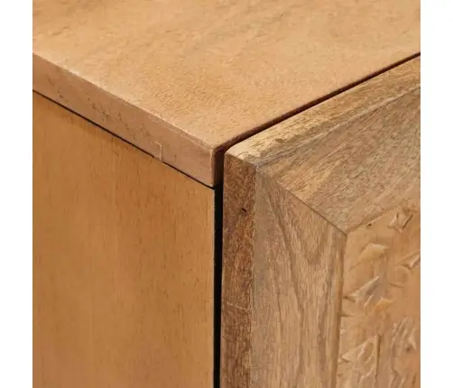 Televizora Skapīša Gaiši Brūna 105 X 33 X 46 Cm Mango Masīvkoks Vidaxl