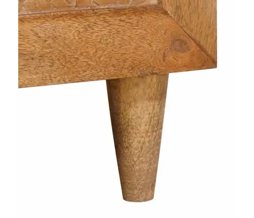 Kafijas Galdiņš Gaiši Brūna 80 X 50 X 40 Cm Mango Masīvkoks Vidaxl