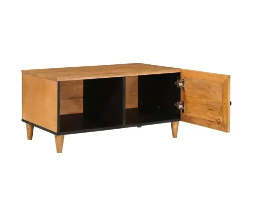 Kafijas Galdiņš Gaiši Brūna 80 X 50 X 40 Cm Mango Masīvkoks Vidaxl