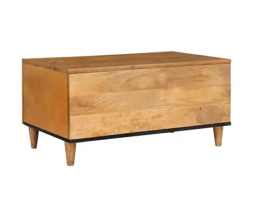 Kafijas Galdiņš Gaiši Brūna 80 X 50 X 40 Cm Mango Masīvkoks Vidaxl