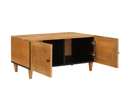 Kohvilaud Ladustamisega Helepruun 80 X 50 X 40 Cm Mangopuit