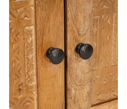 Naktsgaldiņš Gaiši Brūna 50 X 33 X 60 Cm Mango Masīvkoks Vidaxl