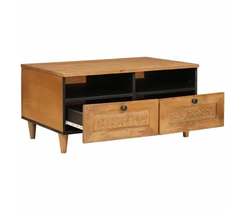 Kavos Staliukas Su Stalčių Šviesiai Rudas 80 X 54 X 40 Cm