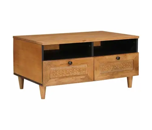 Kavos Staliukas Su Stalčių Šviesiai Rudas 80 X 54 X 40 Cm