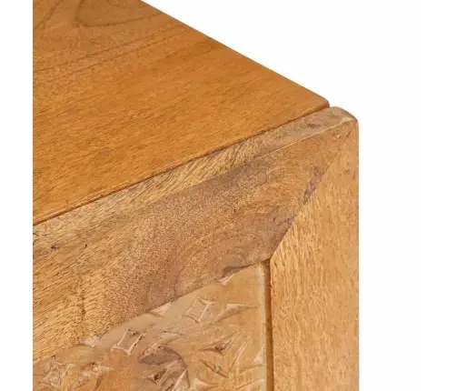 Televizora Skapīša Gaiši Brūna 80 X 33 X 46 Cm Mango Masīvkoks Vidaxl