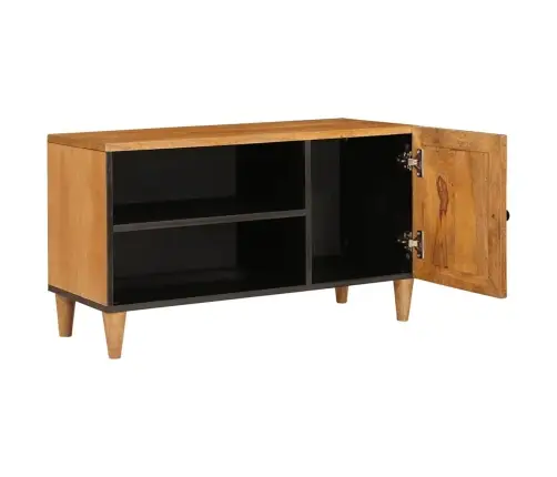 Televizora Skapīša Gaiši Brūna 80 X 33 X 46 Cm Mango Masīvkoks Vidaxl