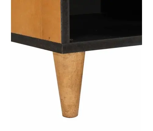 Televizora Skapīša Gaiši Brūna 80 X 33 X 46 Cm Mango Masīvkoks Vidaxl