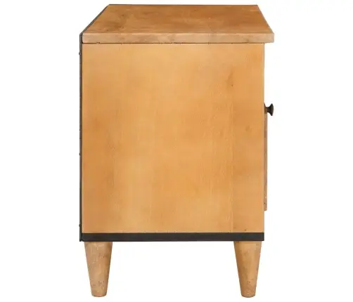 Televizora Skapīša Gaiši Brūna 80 X 33 X 46 Cm Mango Masīvkoks Vidaxl