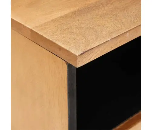 Televizora Skapīša Gaiši Brūna 100 X 33 X 46 Cm Mango Masīvkoks Vidaxl