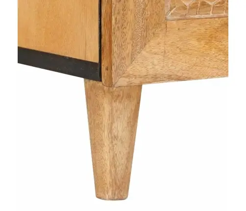 Televizora Skapīša Gaiši Brūna 100 X 33 X 46 Cm Mango Masīvkoks Vidaxl